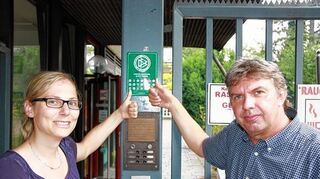 <p>BFV-Vizepräsidentin Nadine Imhof und Präsident Ronny Zimmermann schwören auf die neue Amateurfußballkampagne.</p>