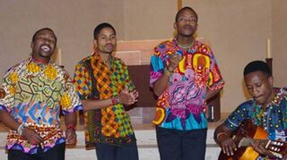 <p>Die vier Musiker vom Lesedi-Show-Choir bringen südafrikanische Rhythmen mit nach Schwetzingen.</p>