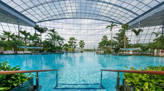 Ein Wasserbecken, aufgenommen in der Badewelt Sinsheim.