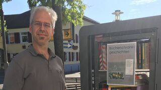 Neben der Eisdiele am Lindenplatz gehört der Bücherschrank in der Nähe des Krotten-brunnens zu den Lieblingsorten von Peter Paul Pott.
