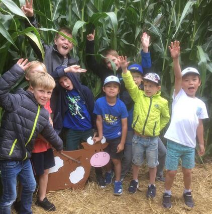 Verloren ging keines der Kinder im Maislabyrinth und ihren Spaß bei der Entdeckungs-reise hatten sie alle.