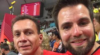 Erleichtert: Cheftrainer Ralf Weber und sein Assistent Sören Eisenhofer.