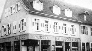 So sah das „Krebs-Haus“ an der Ecke Mannheimer/Heidelberger Straße vor Beginn des Krieges aus.