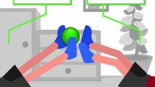 Die beiden Trainingspartner liegen in Rückenlage auf dem Boden. Einer hat den Ball zwischen seinen Füßen eingeklemmt und übergibt diesen mit den Füßen an den anderen.