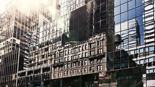 Für dieses „Reflection“ genannte Bild musste Sascha Hauk viele Stunden in New York auf den richtigen Moment warten.