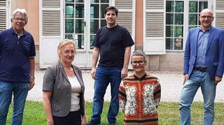 Walter Imhof (v. l.), Andrea Wilhelm, Joerg Steve Mohr, Sandra Moritz und Dr. René Pöltl freuen sich, dass das Theater-Open-Air realisiert werden kann.