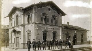 Der Bahnhof um das Jahr 1900: Heute dient er als Kulturtreff und ist Treffpunkt für viele Bürger.
