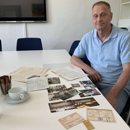 Klaus Hammann hat in seinem Archiv gestöbert. Aus den 1970er Jahren zeigt er einige Bilder. Unter anderem auch, wie damals die Fahrkarten aussahen.