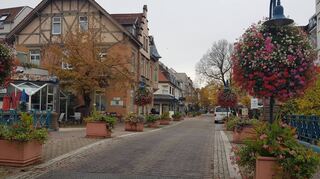 Tristes Wetter, trister Anblick – in der Karlsruher Straße ist wenig los.