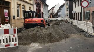 Anfang Dezember geht’s schon in den fünften Bauabschnitt: Gerade befindet sich die Baustelle auf der Karlsruher Straße in Höhe der Forsthausstraße.