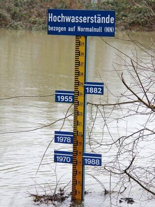 Hochwasser vergangener Jahre.