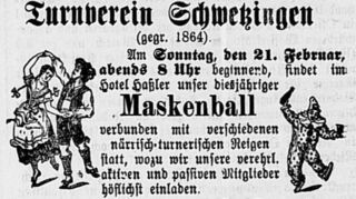 Schon früh begann die Fasnachtstradition im TV. Diese Anzeige stammt aus dem Jahr 1909.