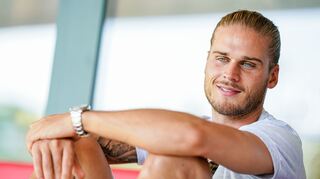Der ehemalige Fußballprofi des Fußball-Zweitligisten SV Sandhausen, Rúrik Gíslason, ist bei der RTL-Sendung Let's Dance dabei.