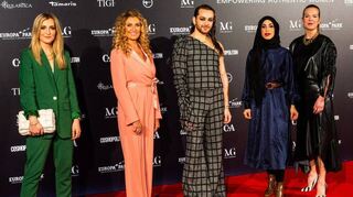 Die Jury des Finales: Karo Kauer (v. l.), Dagmar Wöhrl, Riccardo Simonetti, Zeina Nassar und Lara Gonschorowksi. Sie freuen sich auf die Vielfalt der Kandidatinnen.