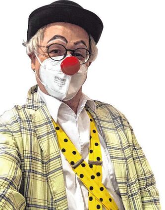 Dr. Axel Sutter als „Gesund-  heit!Clown“.