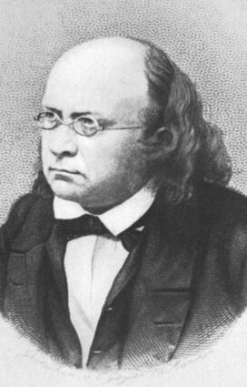 Karl Friedrich Schimper auf einem Stahlstich von Conrad Geyer.