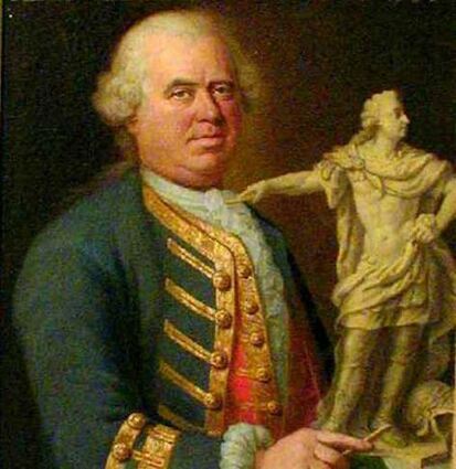 Ein Bildnis von Barthélemy Guibal um 1750.