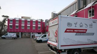 Direkt am Ring und im Besitz der Stadt: Das „Hotel Motodrom“ leidet zwar auch unter der aktuellen Lage, blickt aber dank vieler Stammgäste positiv in die Zukunft.