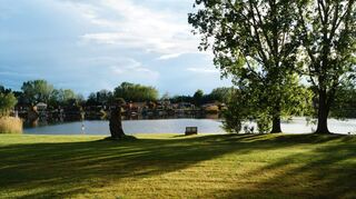 Was für eine herrliche Stimmung am Badestrand Hohwiese gestern Abend – doch die Anlage bleibt in diesem Sommer geschlossen.