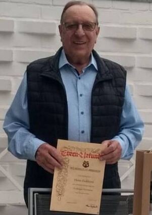 Heinz Eichhorn ist seit 70 Jahren Mitglied beim MGV Eintracht.