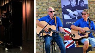Beim Kurpfälzer Frühschoppen stehen der Kabarettist und Musiker Arnim Töpel (Bild links) und die Little-Kurpfalz-Band „The Scones“ auf der Bühne. Dazu gibt’s typische kulinarische Schmankerl und Kurpfälzer Bier.