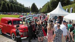 Der Schlossgarten in Schwetzingen ist wieder Treffpunkt für Autofans.