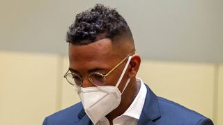 Der Fußball-Profi und ehemalige Nationalspieler Jérôme Boateng im Amtsgericht München.
