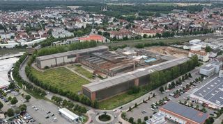 Das Pfaudler-Gelände im Sommer 2021 – jetzt werden aus dem Industrieareal die Schwetzinger Höfe.