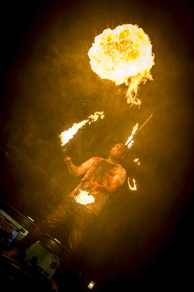 Auch eine Feuershow ist geplant.
