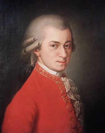 Komponist Wolfgang Amadeus Mozart (1756 - 1791).
