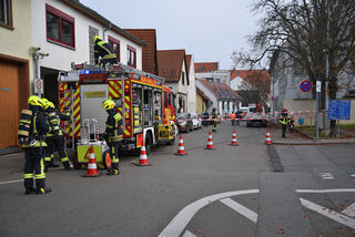 Am Rothacker Feuerwehreinsatz am Rothacker'schen Haus in Schwetzingen - Fotos