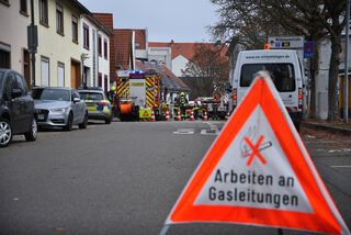 Am Rothacker Feuerwehreinsatz am Rothacker'schen Haus in Schwetzingen