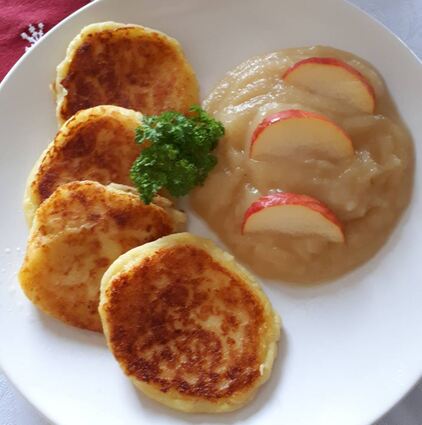 So lecker sehen die Kartoffelteilchen – Geditschde – Gedatschde – aus.