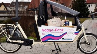 Das neue Lastenrad „Hogge-Pack“ wartet auf die ersten Radler.