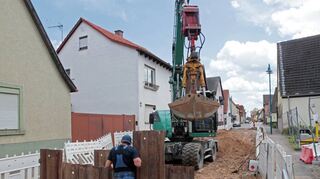 Die Obere Hauptstraße bleibt 2021 die prominenteste Baustelle der Stadt.