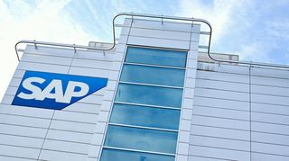 Blick auf ein SAP-Firmengebäude in Walldorf.