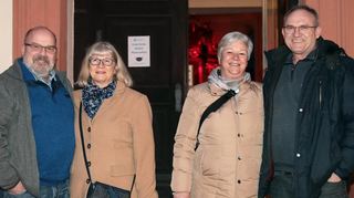 Glückliche Paare: Jörg und Gabriele Karolus sowie Gabriele und Klaus Schneider.