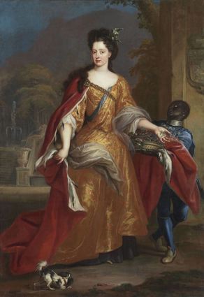 Dieses Porträt von Anna Maria de‘ Medici, eine Leihgabe der Bayerischen Staatsgemäldesammlungen München, hängt im neuen Hofmusikraum des Mannheimer Schlosses.