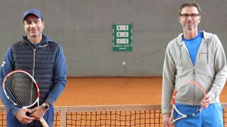 Ab jetzt im selben Verein als Trainer aktiv: Marian und Adrian Voinea in der TCH-Tennishalle