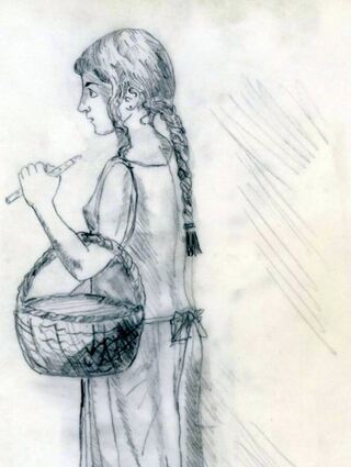 Für Elfriede Lorbeer steht fest, dass das Spargelmädchen „Elise“ die bekannte Brühlerin ist.