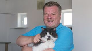 Thomas Schröder, Präsident des Deutschen Tierschutzbundes. Er besucht den Tierschutzverein Schwetzingen und Umgebung.