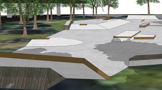 So soll die Anlage im Gartenschaupark aussehen. Die Gestaltung der Umgebung mit Bänken und Begrünung ist in der Kalkulation nicht enthalten.