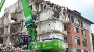 Täglicher Schwund: So viel war Anfang Mai noch vom Altbau übrig gewesen.