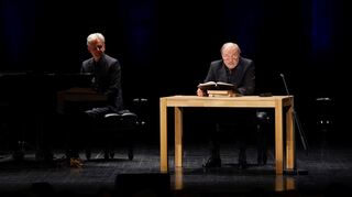 Klaus Maria Brandauer mit GrauSchumacher bei den SWR Festspielen 2022.
