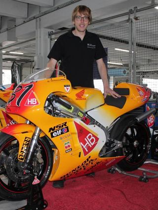 Rene Voss geht in der 250-Kubikzentimeter-Klasse mit einer Honda an den Start.