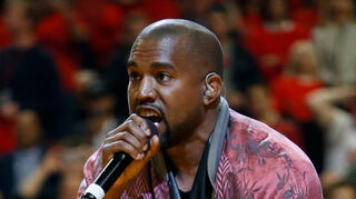 Der Rapper bei einem früheren Auftritt: Kanye West war am Samstag im Schlossgarten Schwetzingen.