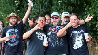 Die Fans sind bereit für das Download-Festival.
