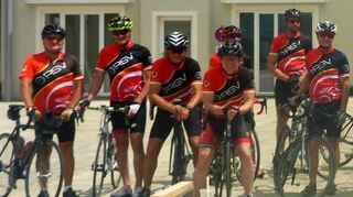 Der RSV Schrobenhausen begrüßt die Schwetzinger Delegation und nimmt sie zur Begrüßung gleich mit auf eine 90-Kilometer-Runde.
