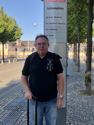 Die Tour von Andreas Lin beginnt am Schwetzinger Schlossplatz.