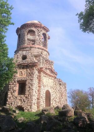Der Merkurtempel war 1791 das späteste Bauwerk im Schlossgarten.